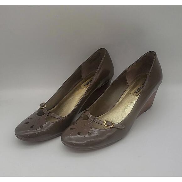 Steve Madden Parlez Brown Wedges 8M - Picture 1 of 2